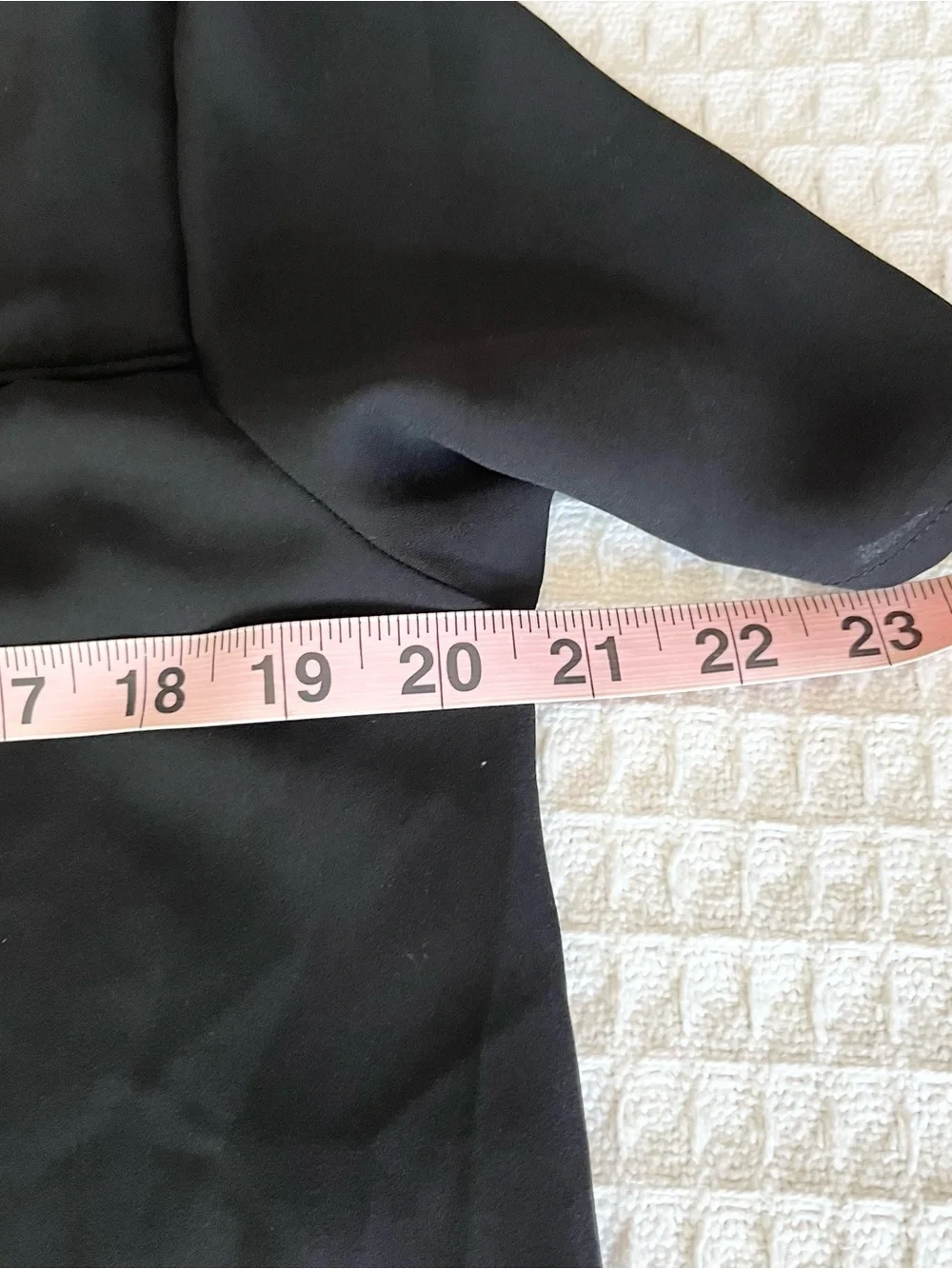 Pleione Black Short Sleeve V-Notch Blouse medium
